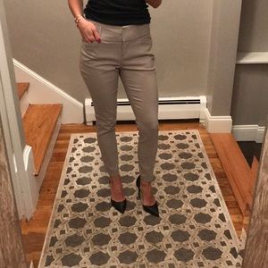 Gray ankle pants